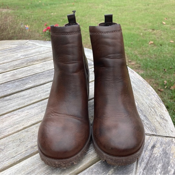 Kork-Ease Elsie Dark Brown Ankle Boots Lug Sole - Picture 2 of 6